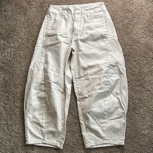 Pilcro White Cargo Pants Relaxed Fit